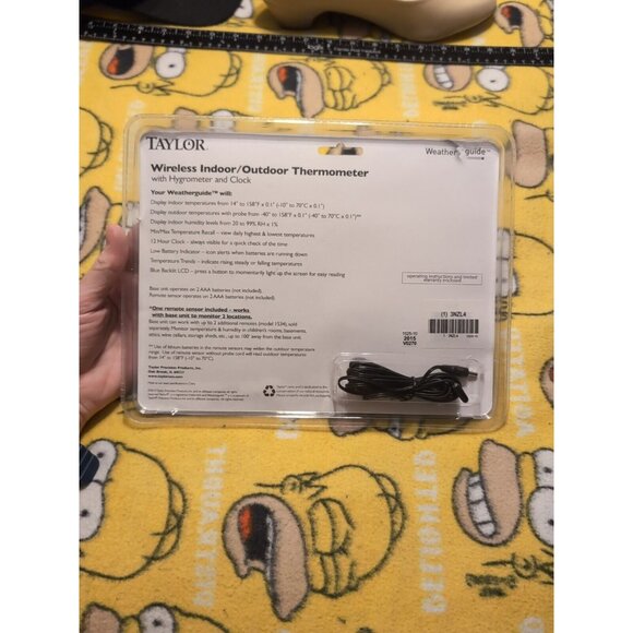 Taylor Weather Guide Wireless Indoor/Outdoor Thermometer With Remote Sensor NEW - Picture 4 of 6